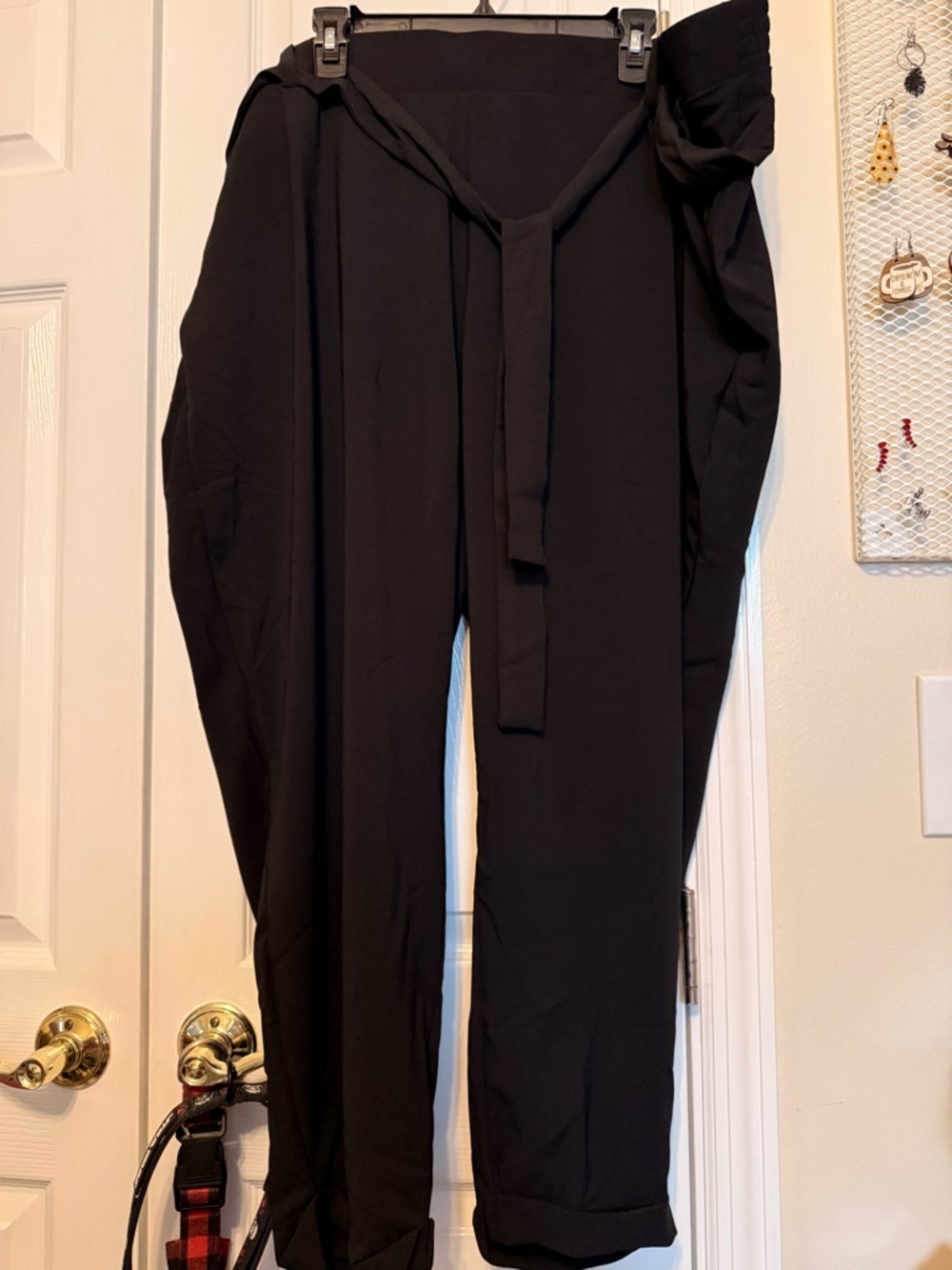 torrid Black High-Rise Tie-Waist Trousers